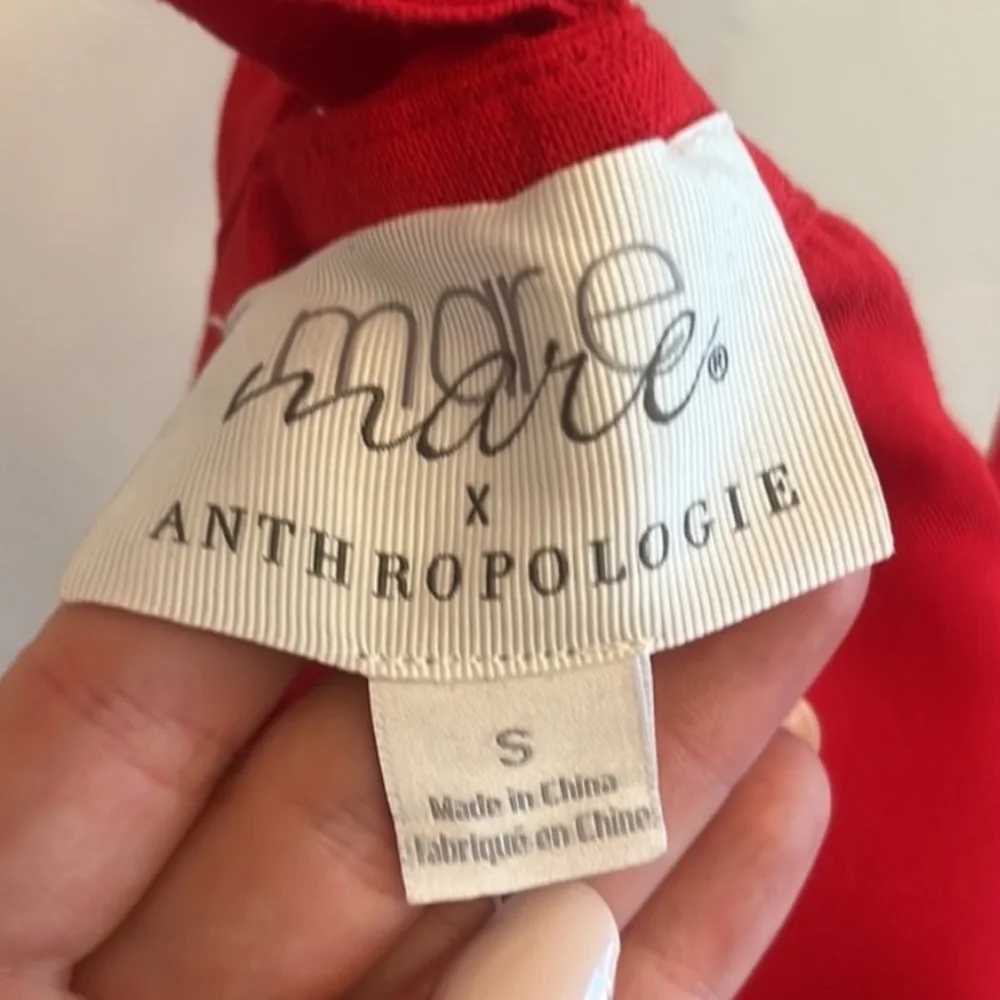 MARE MARE X ANTHROPOLOGIE RED VEST SUMMER VIBES - Picture 8 of 11